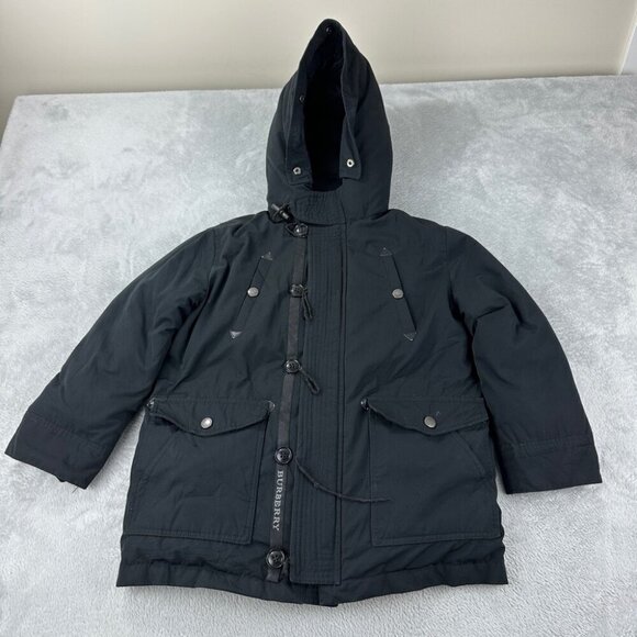 Burberry Black Down Jacket Boys Size 8 - Picture 1 of 16